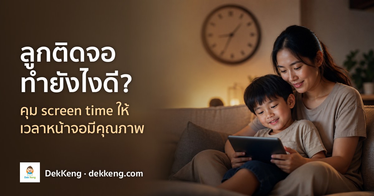 ลูกติดจอ คุม screen time